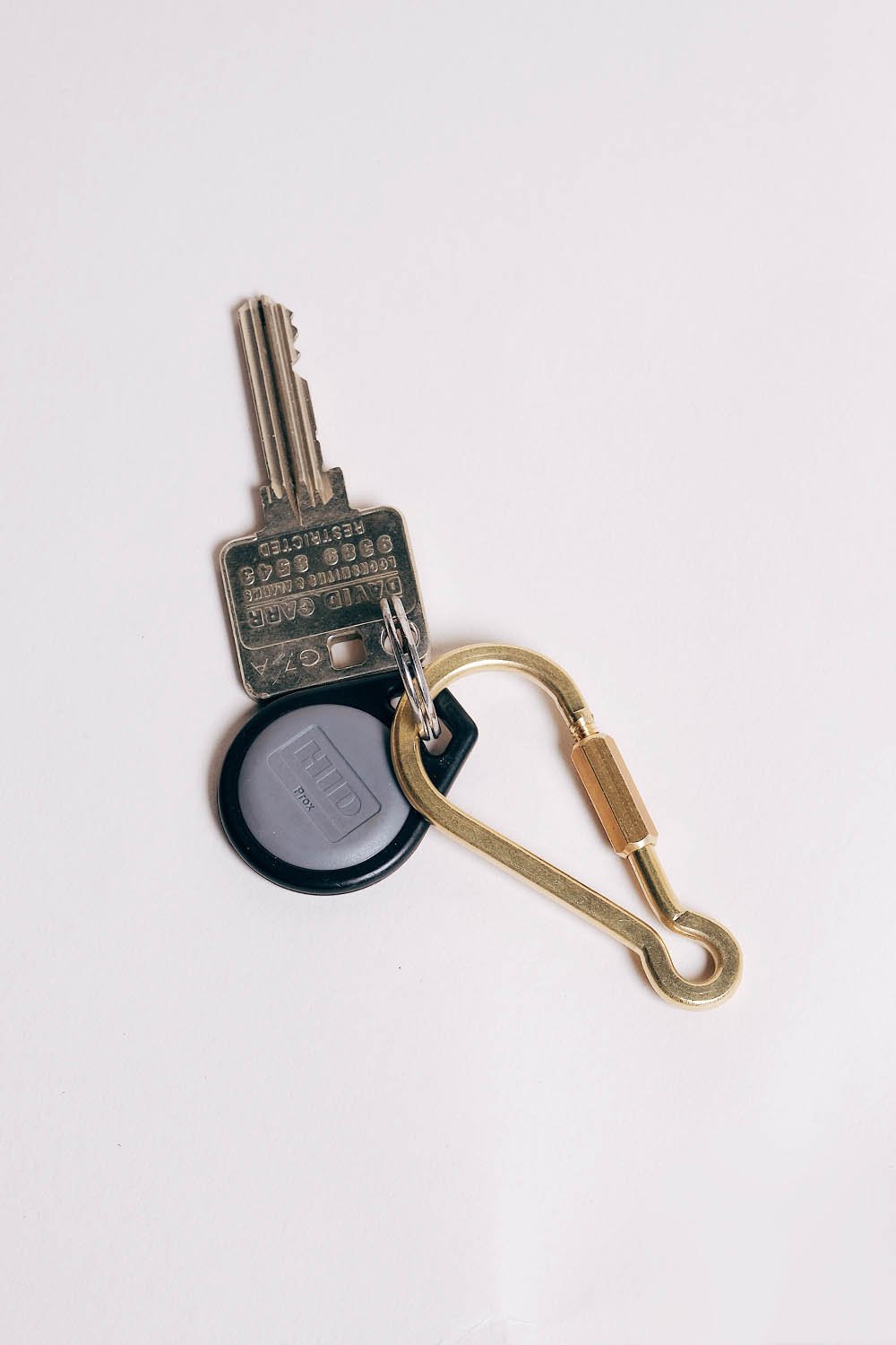 Brass Japanese Key Chain - Carabiner